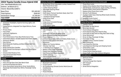 2024 Toyota Corolla Cross Hybrid XSE