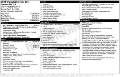 2024 Chevrolet Corvette 2LZ