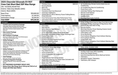 2025 Chevrolet Silverado EV Max Range RST