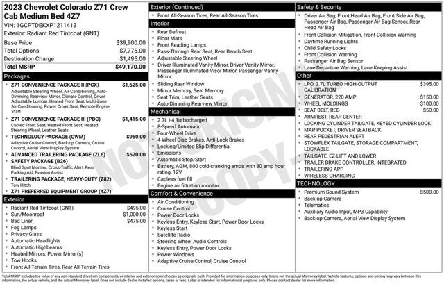 2023 Chevrolet Colorado 4WD Z71