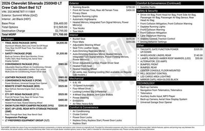 2026 Chevrolet Silverado 2500HD LT