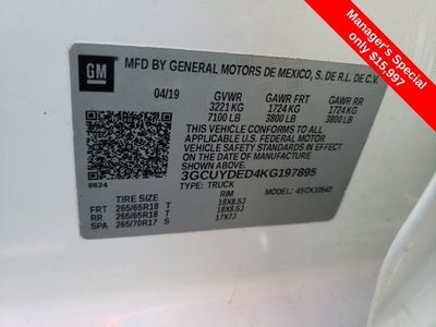 2019 Chevrolet Silverado 1500 LT