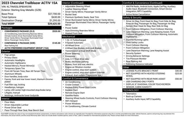 2023 Chevrolet Trailblazer ACTIV