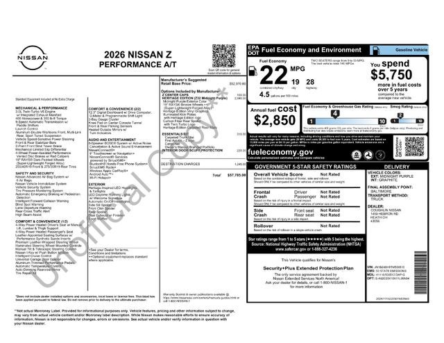 2026 Nissan Z Performance
