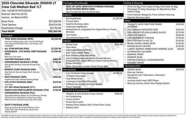 2026 Chevrolet Silverado 3500HD LT