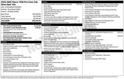 2026 GMC Sierra 1500 Pro