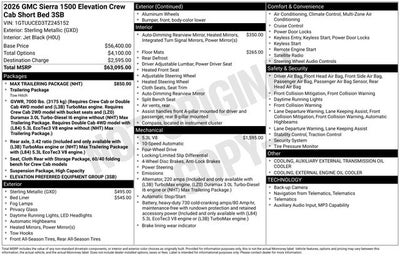 2026 GMC Sierra 1500 Elevation