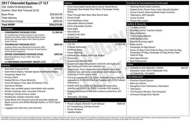 2017 Chevrolet Equinox LT