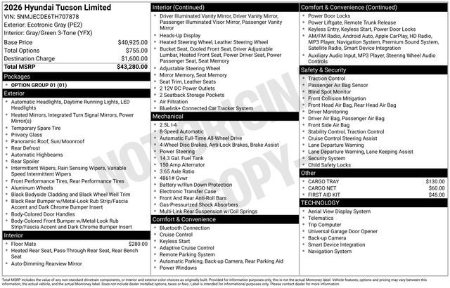 2026 Hyundai Tucson Limited