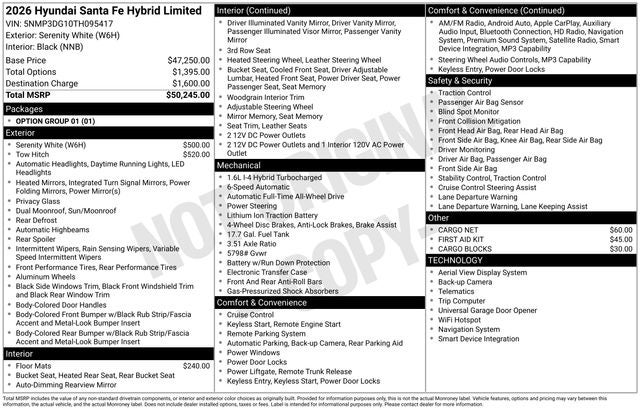 2026 Hyundai Santa Fe Hybrid Limited