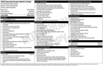 2025 Hyundai Sonata Hybrid Limited