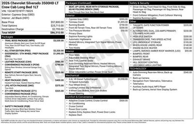 2026 Chevrolet Silverado 3500HD LT