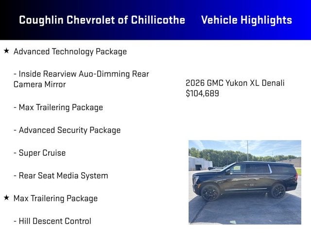 2026 GMC Yukon XL Denali