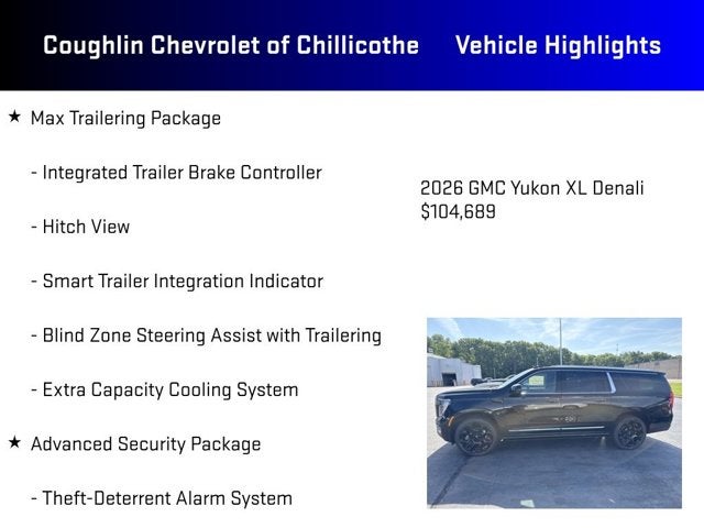 2026 GMC Yukon XL Denali