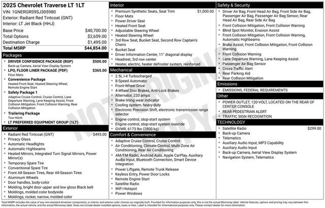 2025 Chevrolet Traverse FWD LT