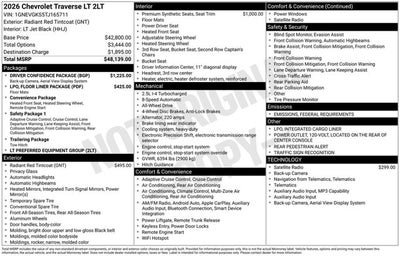 2026 Chevrolet Traverse AWD LT