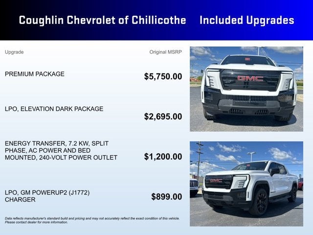 2026 GMC Sierra EV Extended Range Elevation