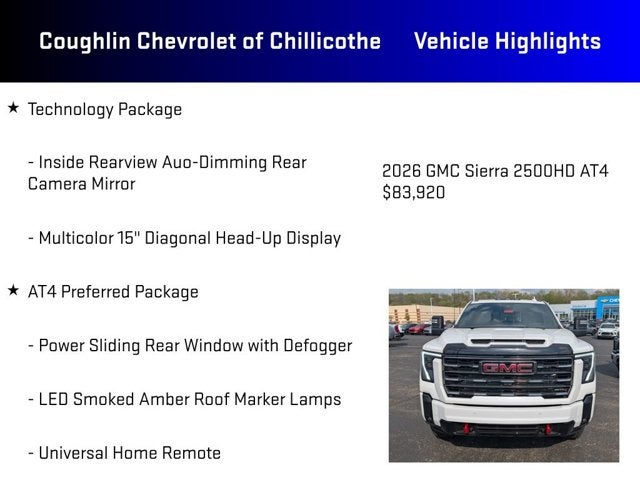 2026 GMC Sierra 2500HD AT4