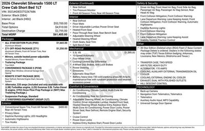 2026 Chevrolet Silverado 1500 LT