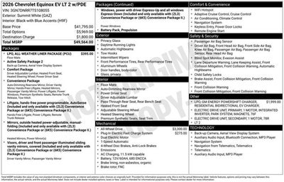 2026 Chevrolet Equinox EV LT2 w/PDE