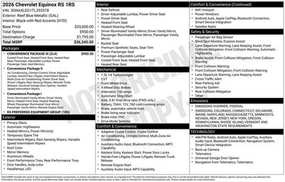 2026 Chevrolet Equinox FWD RS