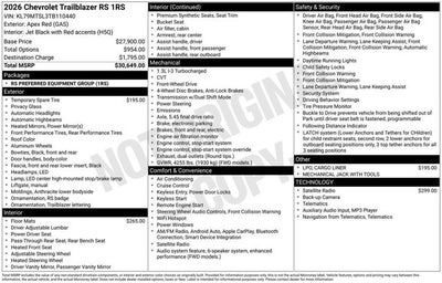 2026 Chevrolet Trailblazer RS