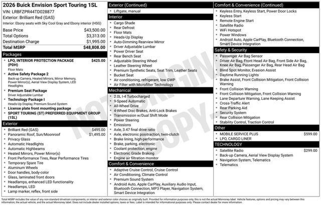2026 Buick Envision Sport Touring