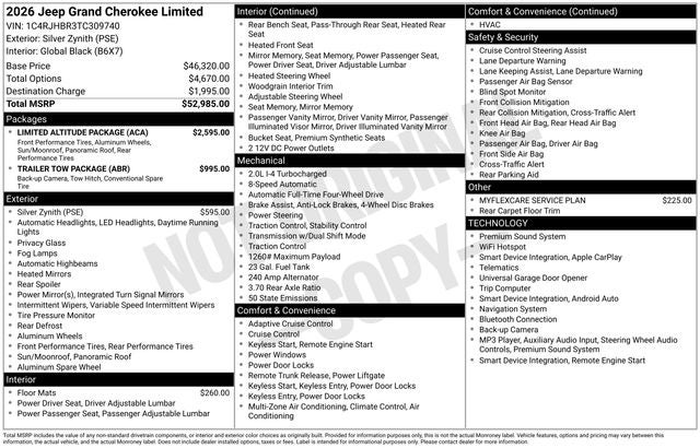 2026 Jeep Grand Cherokee Limited