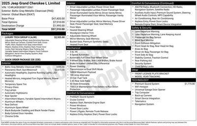2025 Jeep Grand Cherokee L Limited