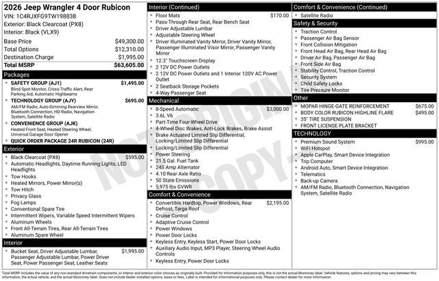2026 Jeep Wrangler Rubicon