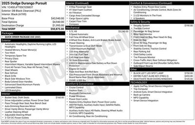 2025 Dodge Durango Pursuit