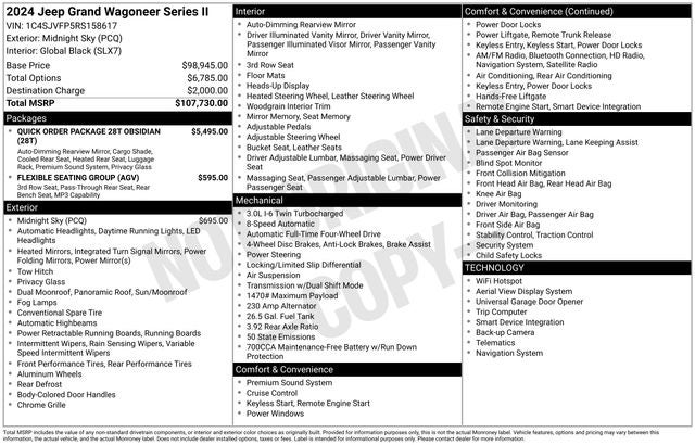 2024 Jeep Grand Wagoneer Series II