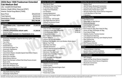 2026 RAM 1500 Tradesman