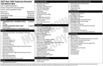 2027 RAM 1500 Tradesman