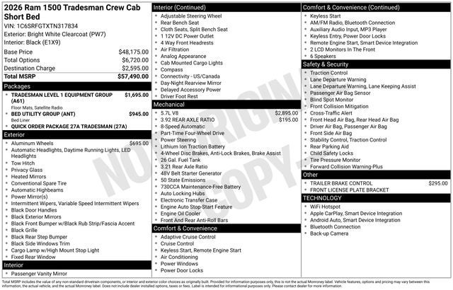 2026 RAM 1500 Tradesman