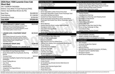 2026 RAM 1500 Laramie
