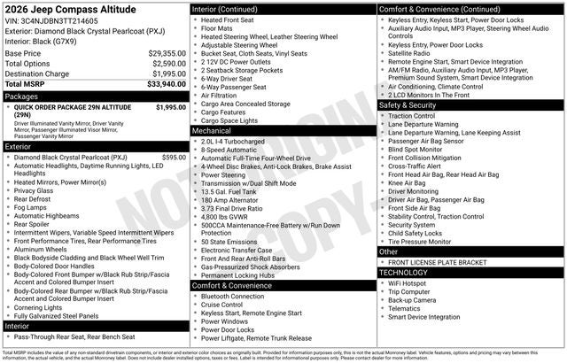 2026 Jeep Compass Latitude