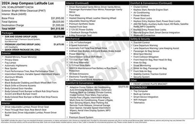 2024 Jeep Compass Latitude Lux