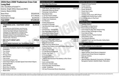 2026 RAM 2500 Tradesman