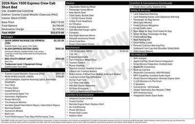 2026 RAM 1500 Express