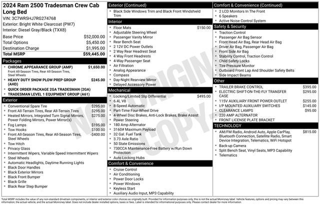 2024 RAM 2500 Tradesman
