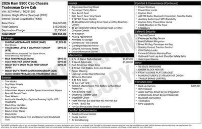2026 RAM 5500HD Tradesman