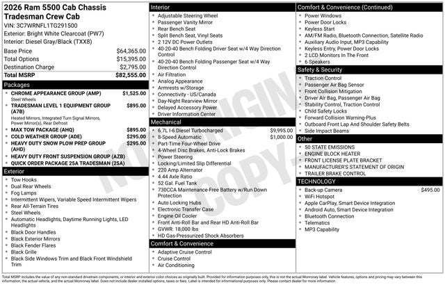 2026 RAM 5500HD Tradesman