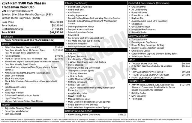 2024 RAM 3500 Tradesman