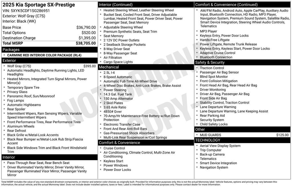 2025 Kia Sportage SX-Prestige