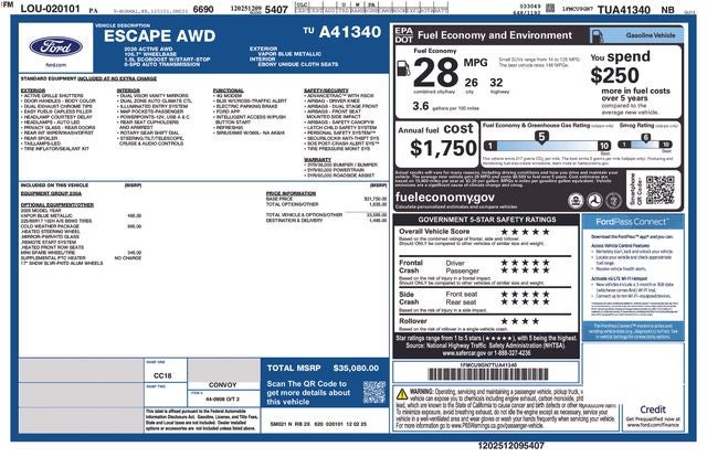 2026 Ford Escape Active