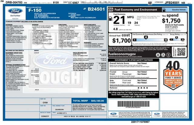 2018 Ford F-150 XLT