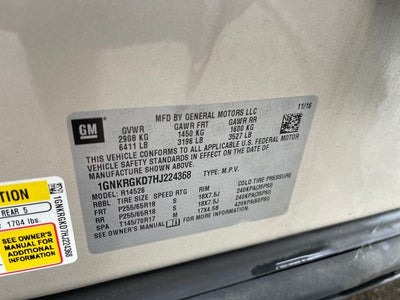 2017 Chevrolet Traverse LT 1LT