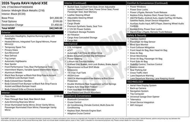 2026 Toyota RAV4 XSE