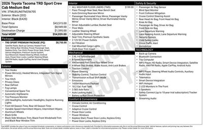 2026 Toyota Tacoma TRD Sport